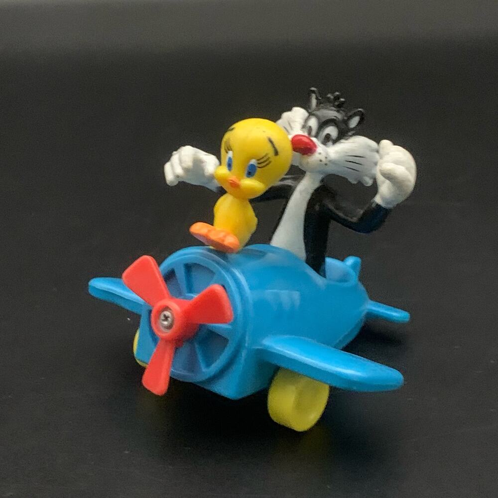 Vintage 1989 Looney Tunes Sylvester & Tweety Airplane Action Figurine McDonald’s